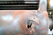 defekter Wärmelufterhitzer infolge von Überhitzung